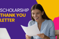 Scholarship Thank You Letter